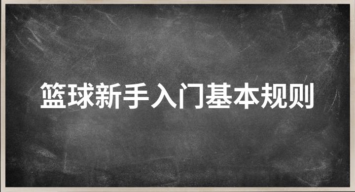 篮球新手怎么了解规则_篮球新手规则了解视频_篮球新手必知规则